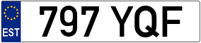 Trailer License Plate